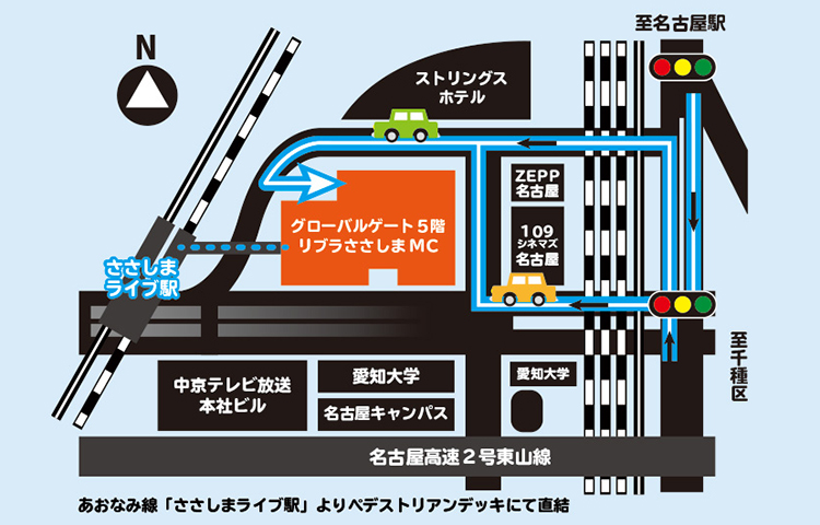 リブラささしまメディカルクリニックの地図